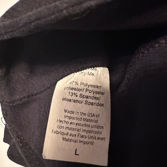 Beyond Yoga Midnight Black Cropped Leggings with Crossover Waist- made in USA - Picture 5 of 5